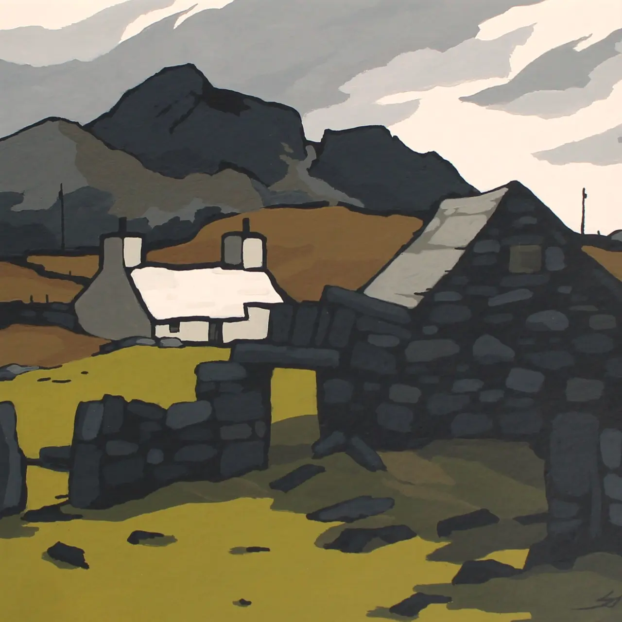 Stephen John Owen - abandoned farm snowdonia